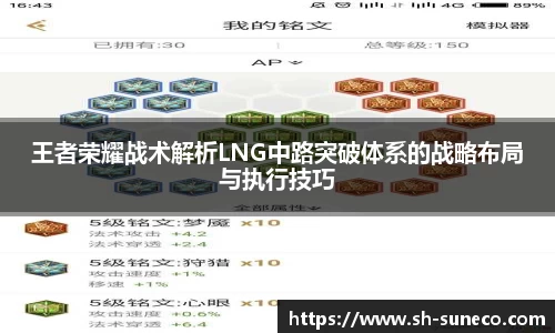 王者荣耀战术解析LNG中路突破体系的战略布局与执行技巧